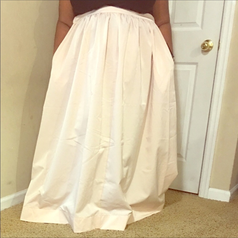 Eloquii Cream Maxi Skirt